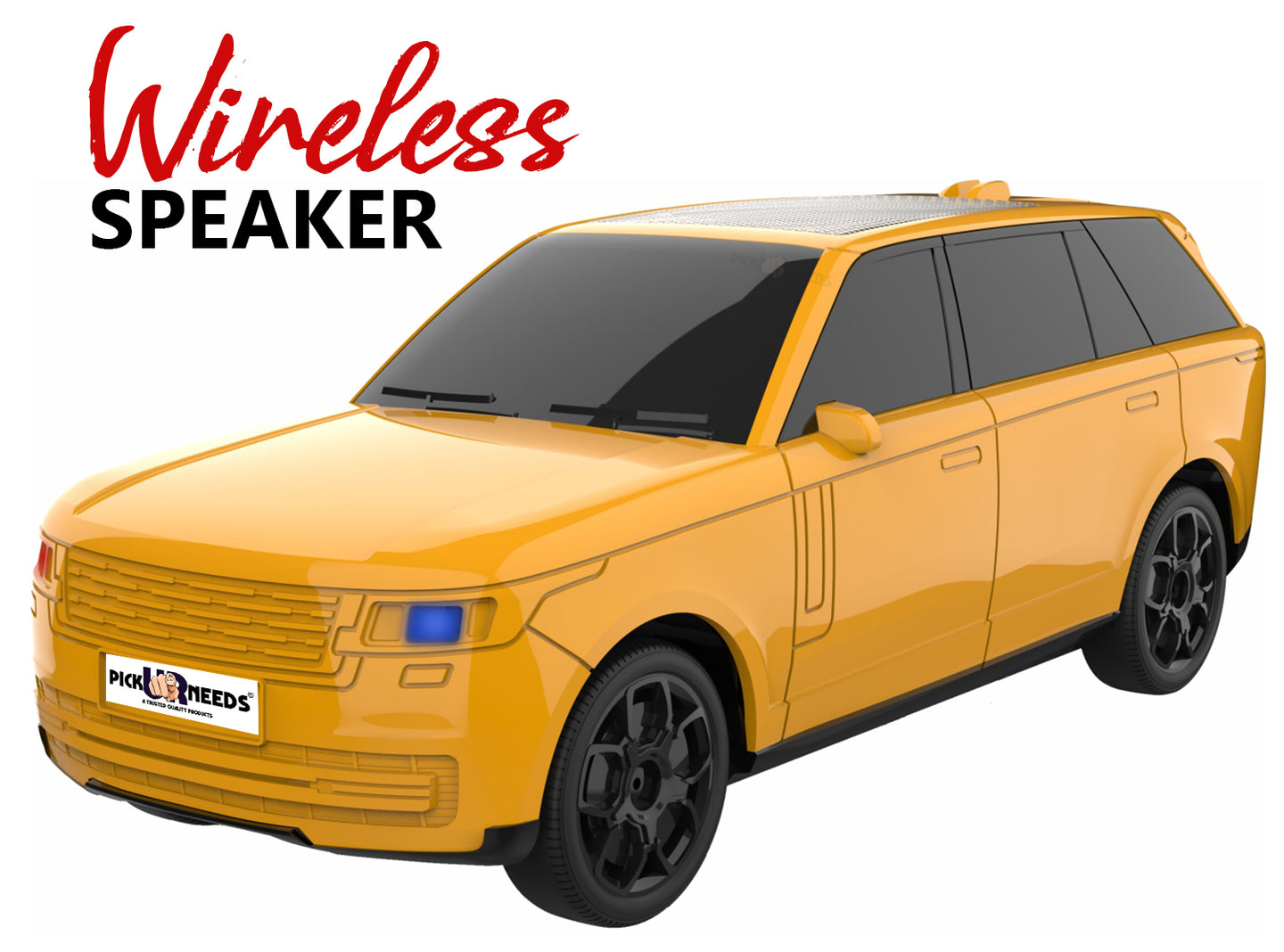 Pick Ur Needs Car Design Wireless Speaker USB / TF Card / FM Support RGB Light 1200mAh Battery 10 W Bluetooth Speaker